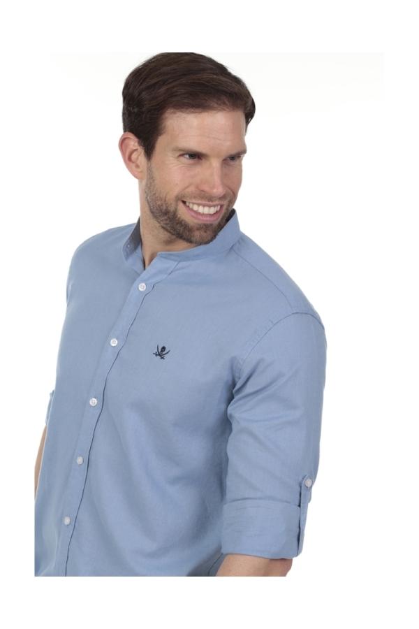 the time of bocha polo team Camisa Lino Cuello Mao Hombre The Time Of Bocha QV1MAO 705 2025