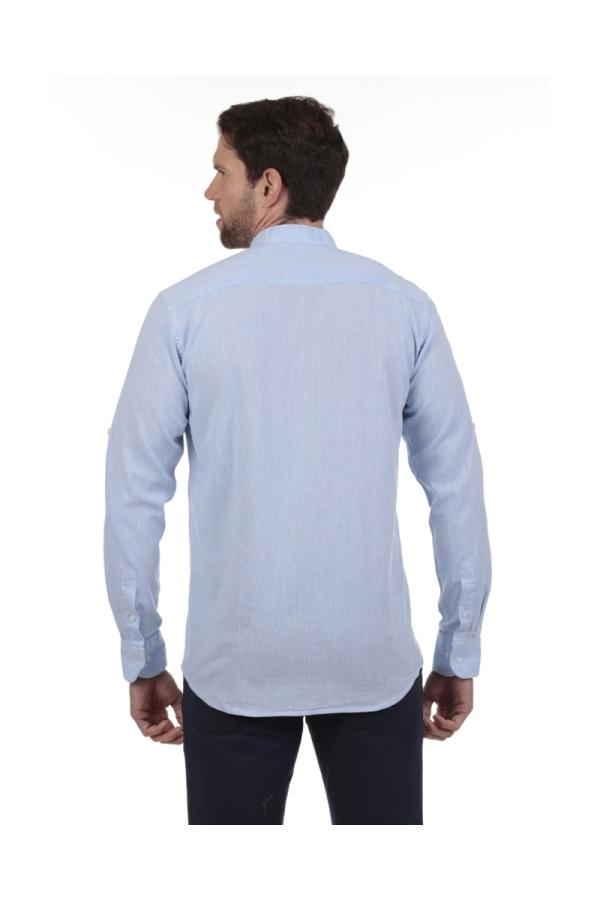 the time of bocha polo team Camisa Lino Cuello Mao Hombre The Time Of Bocha QV1MAO 703 Outlet