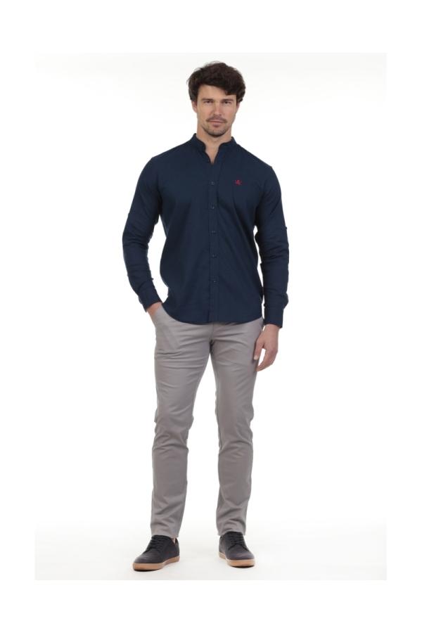 the time of bocha polo team Camisa Lino Cuello Mao Hombre The Time Of Bocha QV1MAO 702 Outlet online