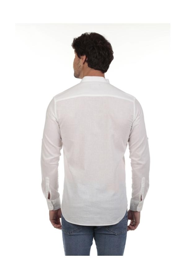 the time of bocha polo team Camisa Lino Cuello Mao Hombre The Time Of Bocha QV1MAO 701 Rebajas