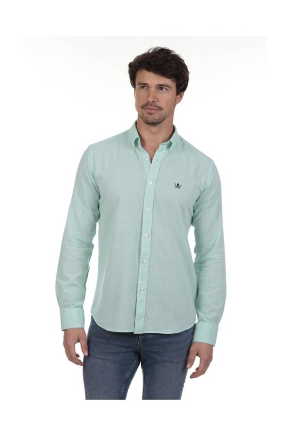 the time of bocha polo team Camisa Lino Hombre The Time Of Bocha QV1LINO 411