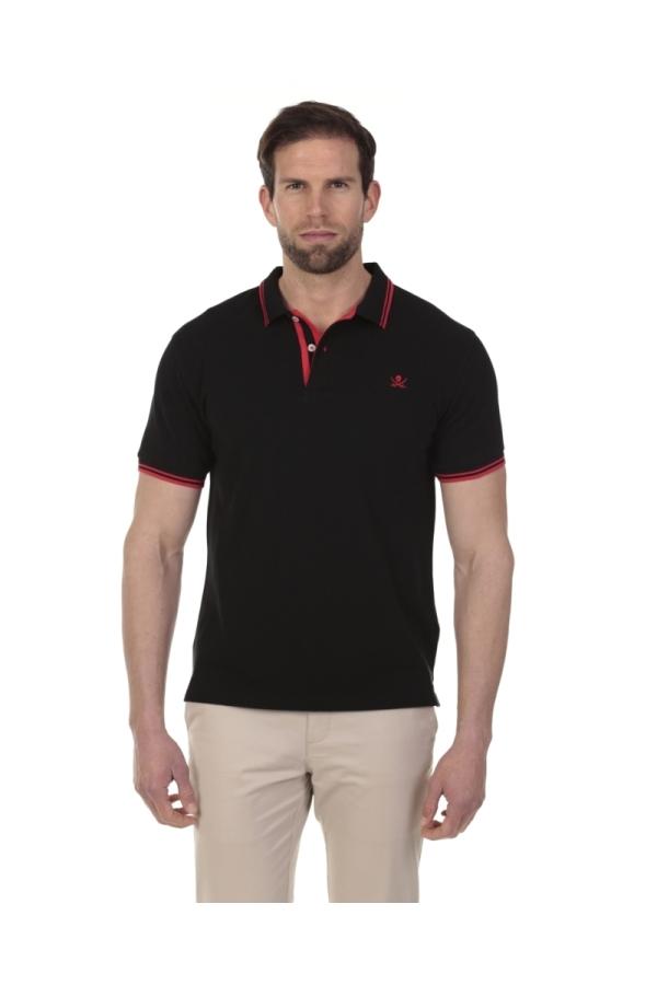 the time of bocha polo team Pack 2 Polos Pirata Hombre The Time Of Bocha QV1PK.PL Negro-Burdeos Precio de fábrica