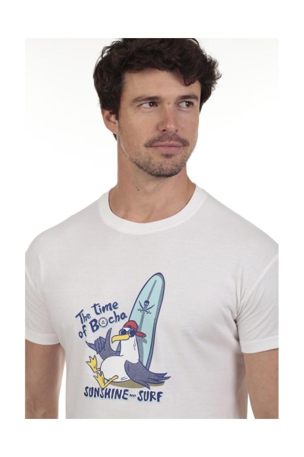 the time of bocha polo team Camiseta Surf Hombre The Time Of Bocha QV1C05 Blanco Ofertas especiales