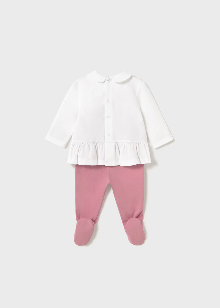 tiamia Conjunto polaina y camiseta manga larga recién nacida Últimos 3 días