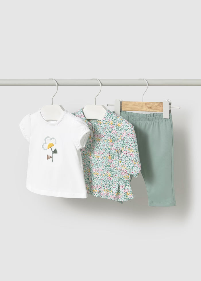 tiamia Chándal con camiseta flores recién nacida COMPRAR AHORA