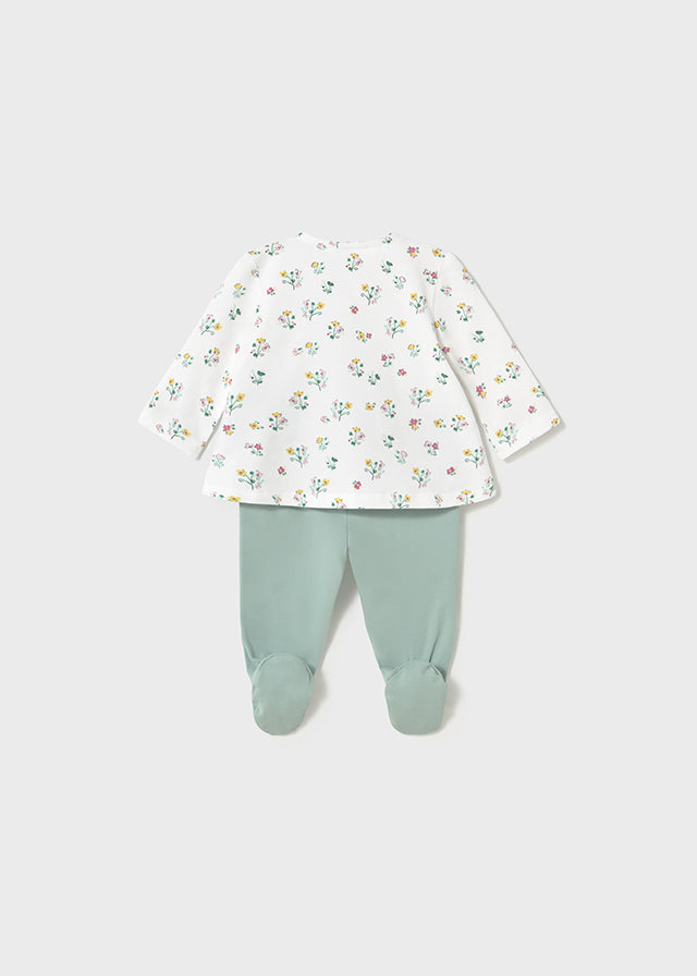 tiamia Conjunto polaina y camiseta manga larga estampado recién nacida ÚLTIMAS EDICIONES