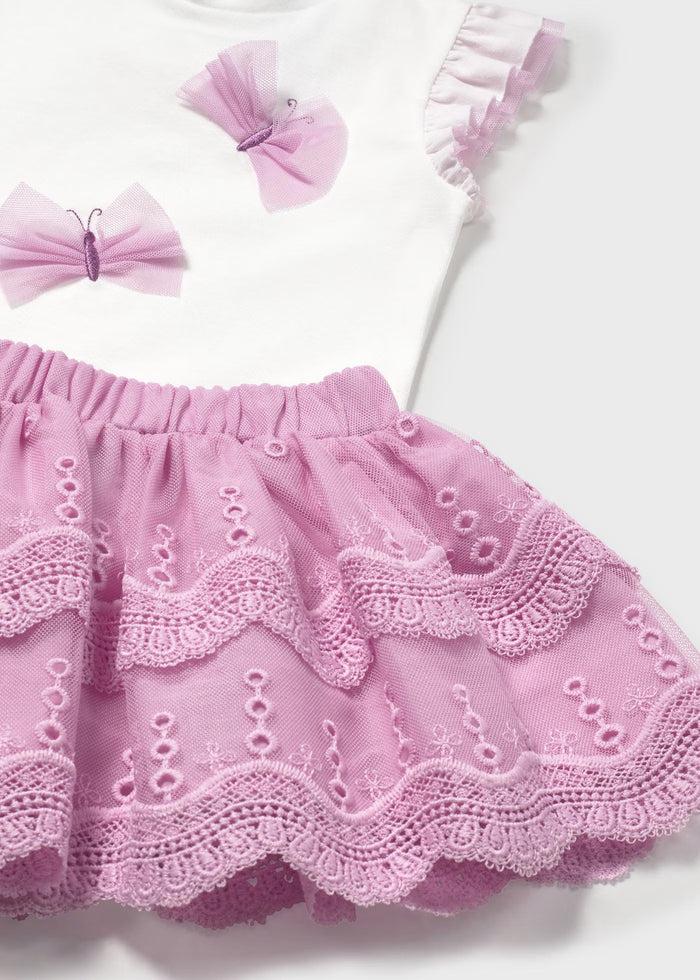 tiamia Conjunto falda tul y camiseta bebé Últimos 2 días