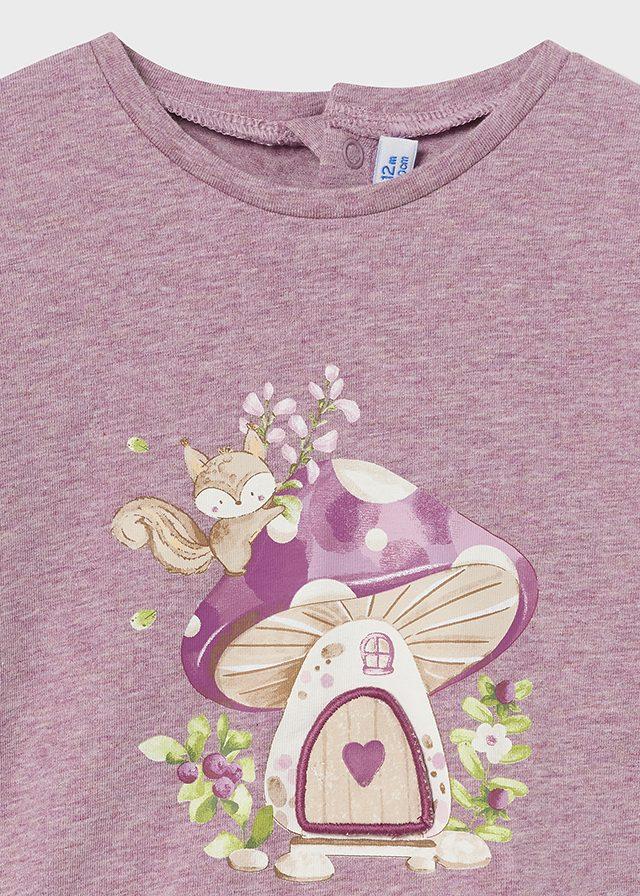 tiamia Camiseta m/l aplique bebé Promoción trimestral