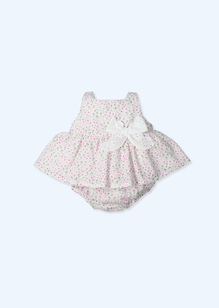 tiamia Jesusin y culotte con tira bordada plumeti estampado resplent Oferta exclusiva