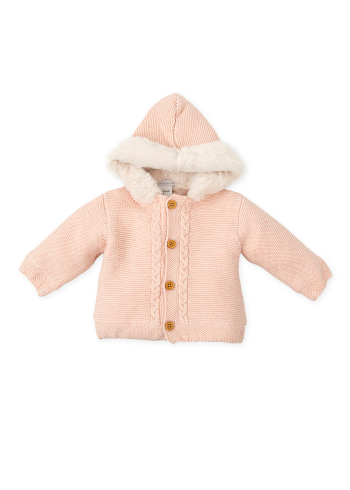 tiamia Chaquetón tricot pétalo bebé Rebajas de fábrica