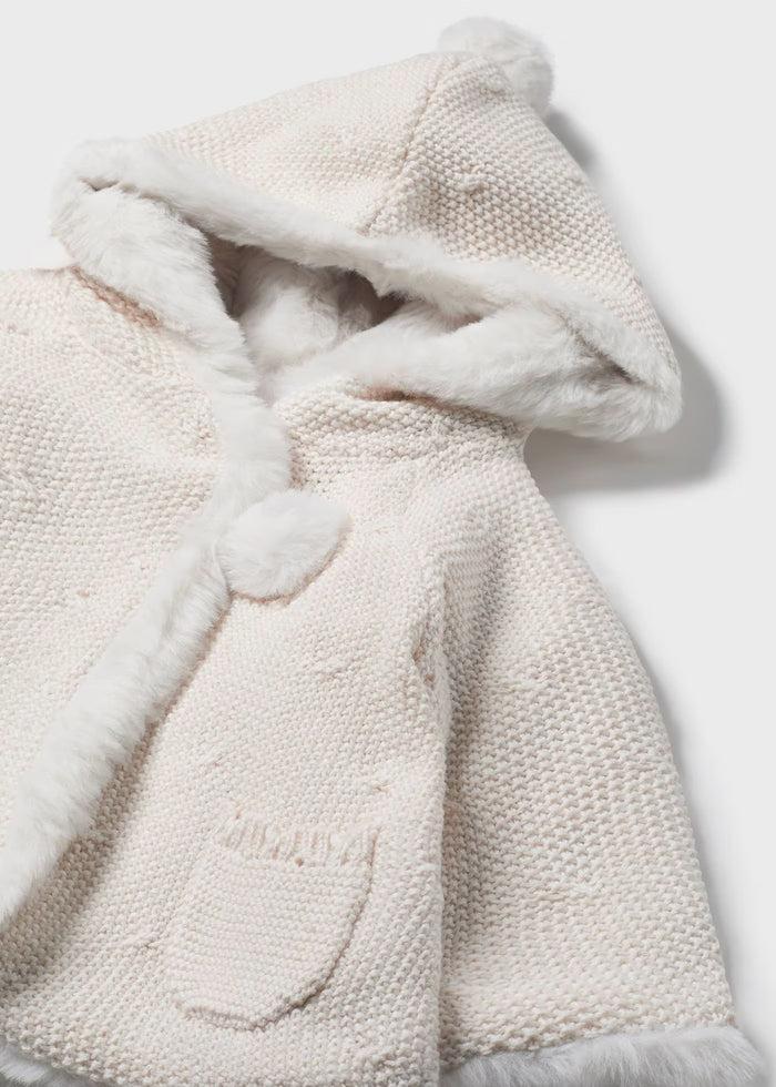 tiamia Chaqueta tricot con pelo recién nacida Ventas relámpago