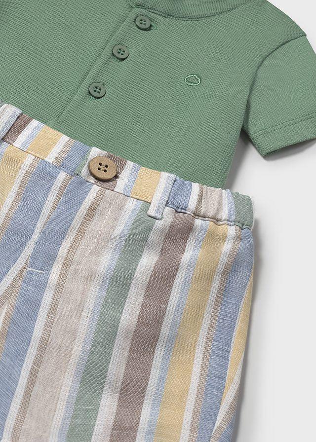 tiamia Conjunto pantalón corto y polo recién nacido Envío internacional gratuito