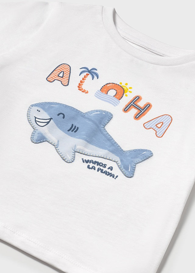 tiamia Camiseta m/c aplique bebé Ahorra y exporta