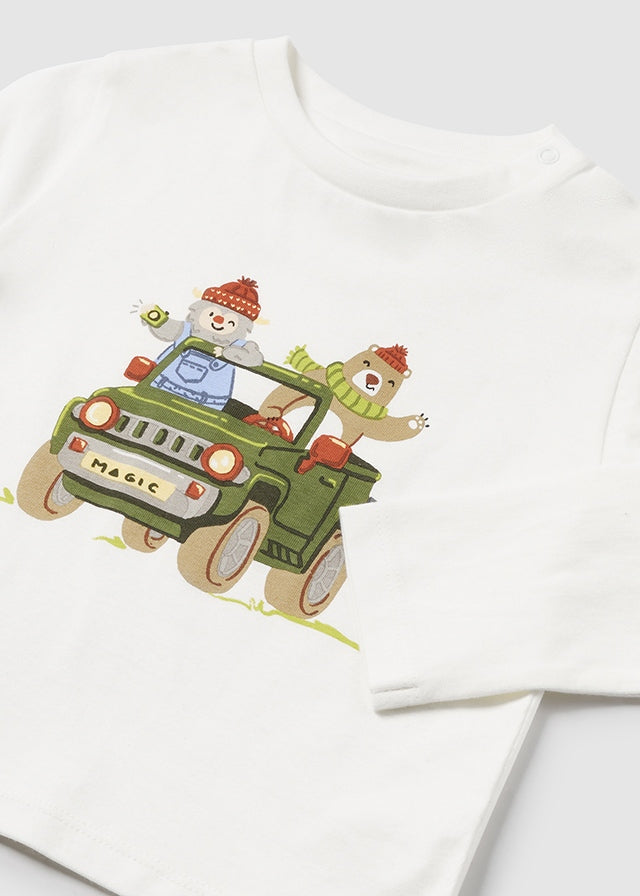 tiamia Camiseta m/l vehículo bebé En línea