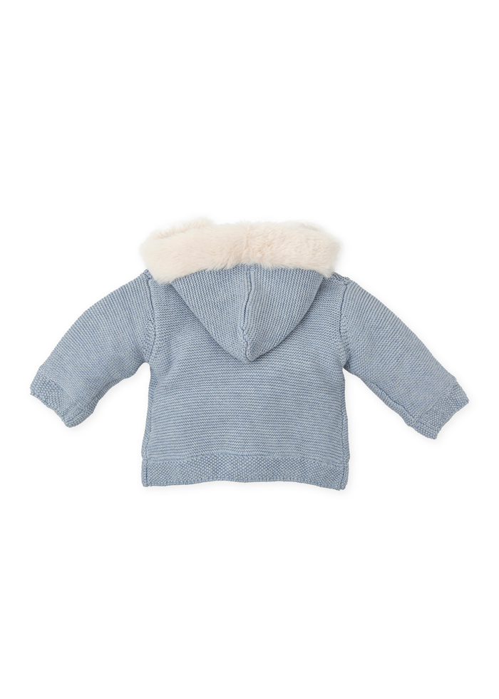 tiamia Chaquetón tricot azul bebé Liquidación