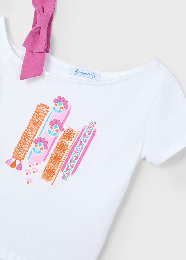 tiamia Camiseta m/c asimétrica niña Liquidación