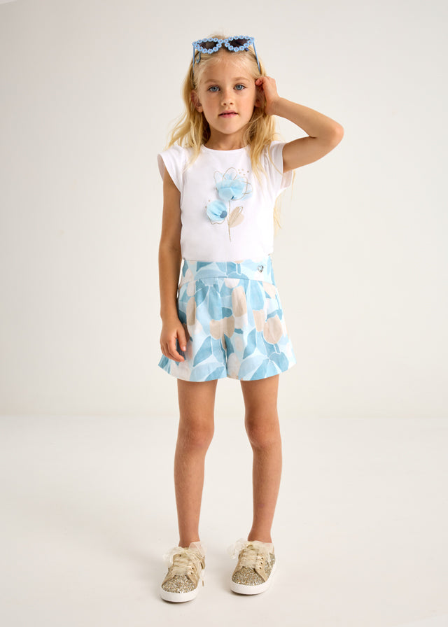 tiamia Camiseta flor relieve niña Envío gratis