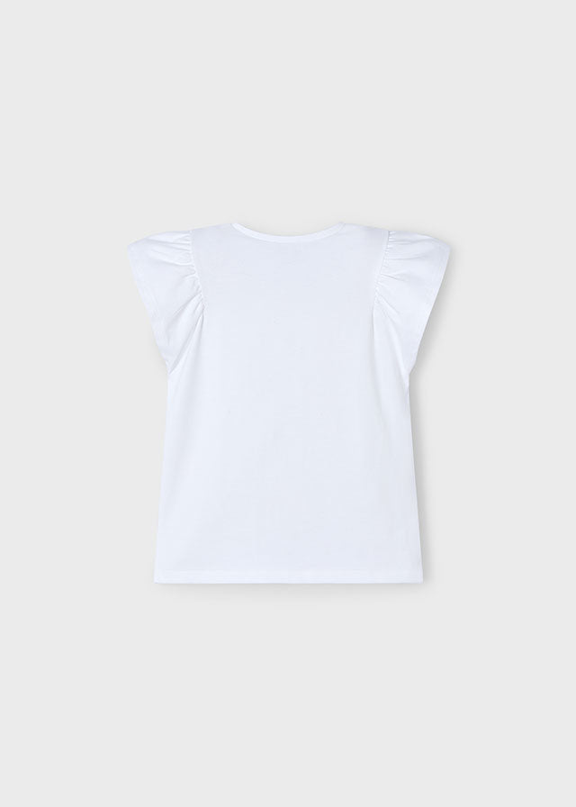 tiamia Camiseta flor relieve niña Envío gratis