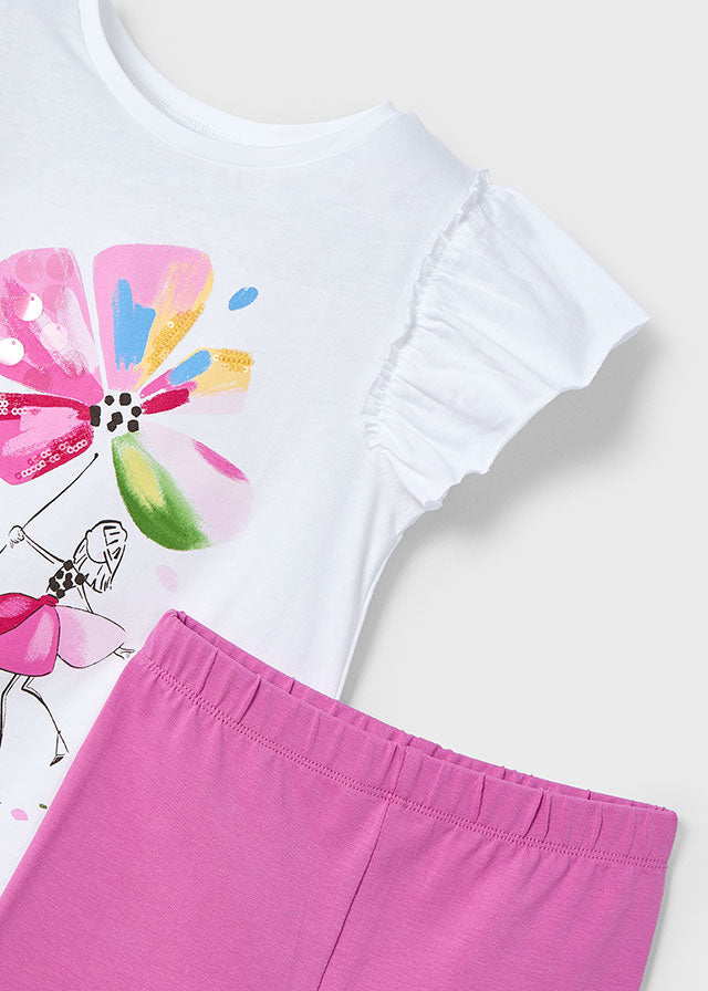 tiamia Conjunto leggings flor niña Limitado a 3 días