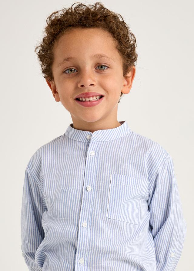 tiamia Camisa m/l cuello mao rayas niño Rebajas