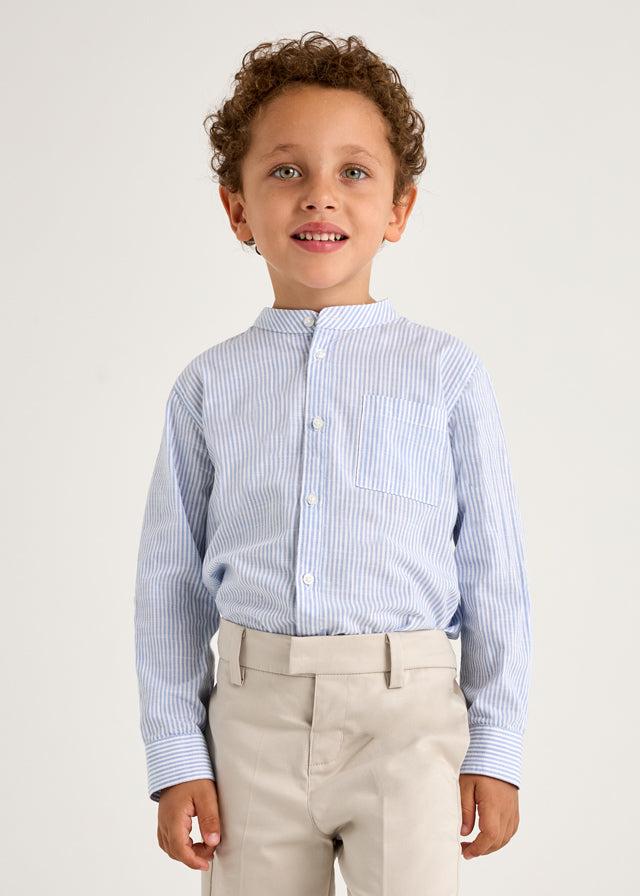 tiamia Camisa m/l cuello mao rayas niño Rebajas