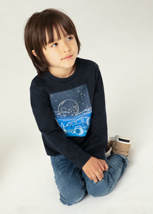 tiamia Camiseta m/l glow in the dark niño Tienda