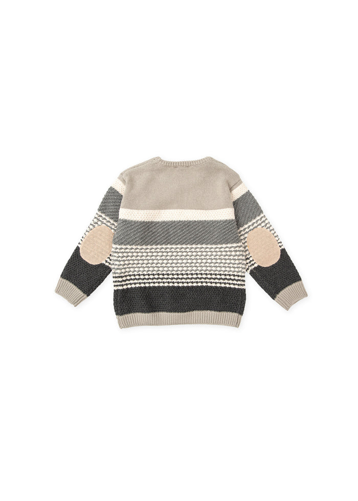 tiamia Jersey tricot rayas gris niño Libre de impuestos
