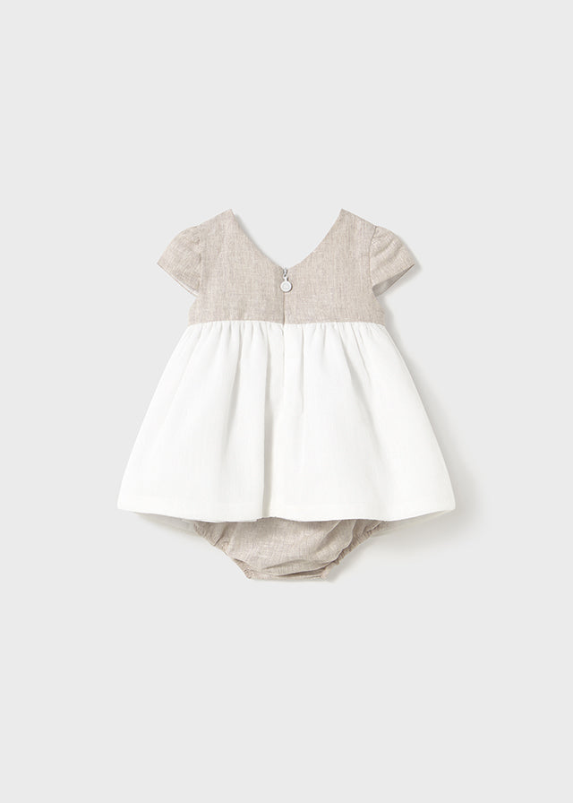 tiamia Vestido con cubrepañal combinado ceremonia recién nacida Ventas relámpago