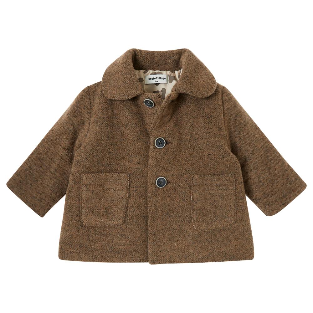 tocoto vintage ABRIGO BEBE LISO MUFLON LANA