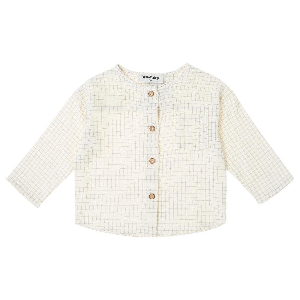 tocoto vintage CAMISA BOLSILLO MINI CUADRO