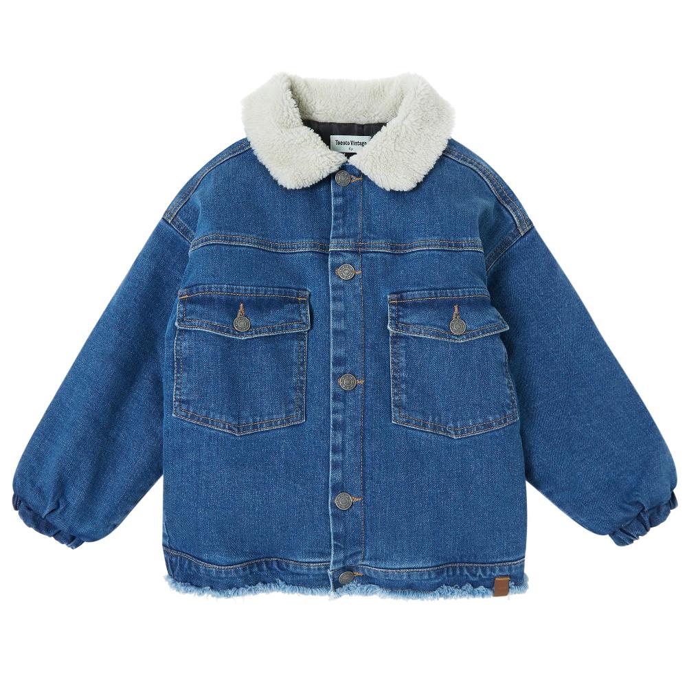 tocoto vintage CAZADORA DENIM FORRADA BORREGUITO