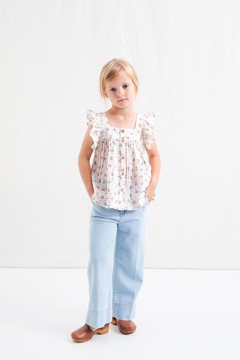 tocoto vintage BLUSA ESTAMPADO CUADRO FLORES