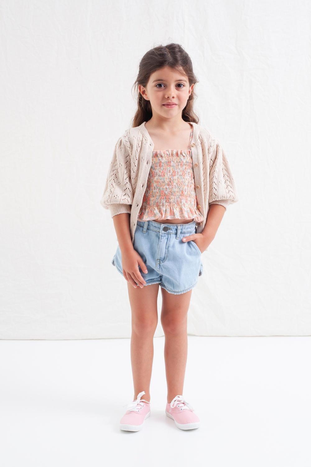 tocoto vintage TOP NIDO ABEJA ESTAMPADO FLORES