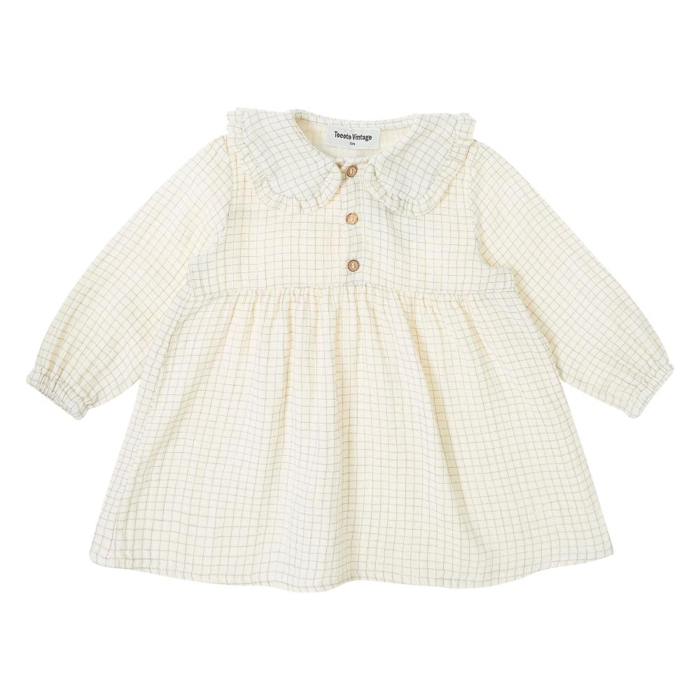 tocoto vintage VESTIDO BEBE MINI CUADROS