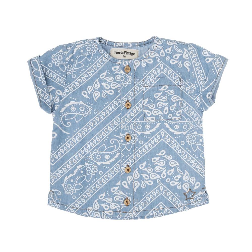tocoto vintage CAMISA LIGERA ESTAMPADO BANDANA