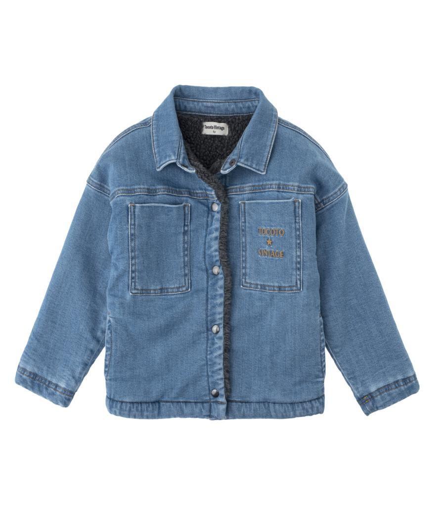 tocoto vintage CAZADORA DENIM FORRO BORREGUITO