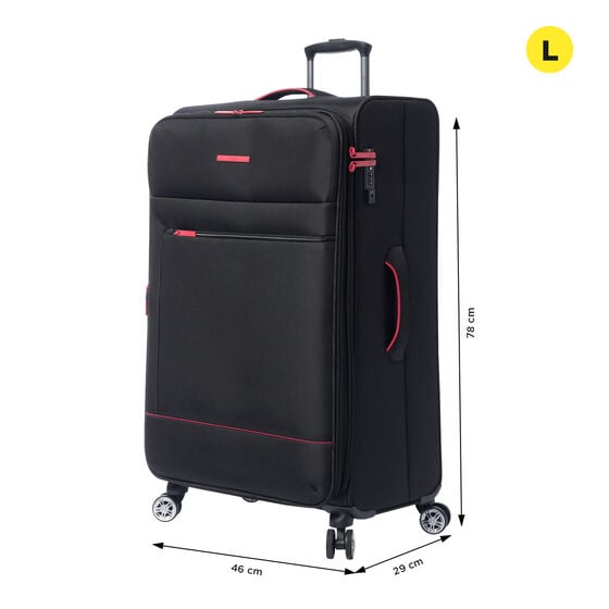totto Maleta Liviana L - Black Rebajas