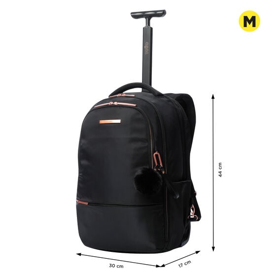 totto Mochila con ruedas Trolley - Black Los más vendidos