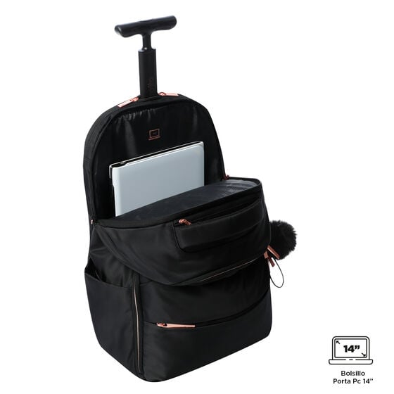 totto Mochila con ruedas Trolley - Black Los más vendidos