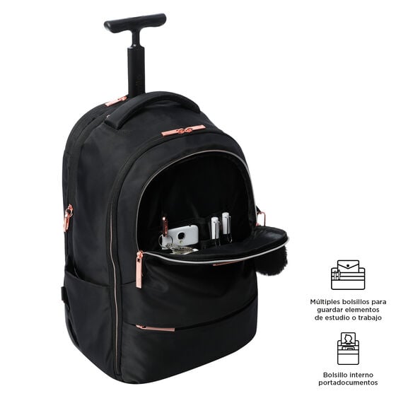 totto Mochila con ruedas Trolley - Black Los más vendidos