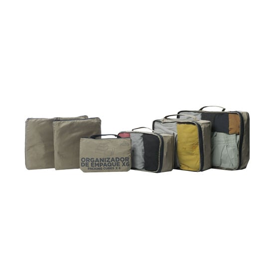 totto Organizador Packing Cube X6 - Desert Taupe Último día