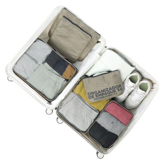 totto Organizador Packing Cube X6 - Desert Taupe Último día