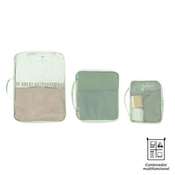 totto Organizador de viaje Packing Cube X6 - verde Tarmac Promoción por tiempo limitado