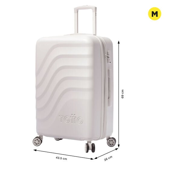 totto Maleta Bazy+ M - White Sand Superdescuento
