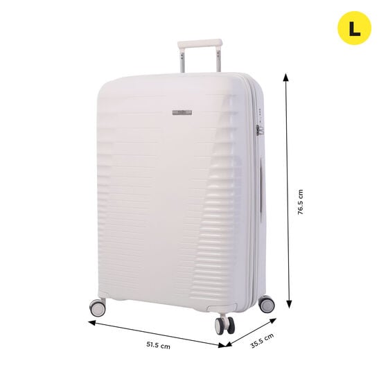 totto Maleta Traveler L - White Sand Última moda