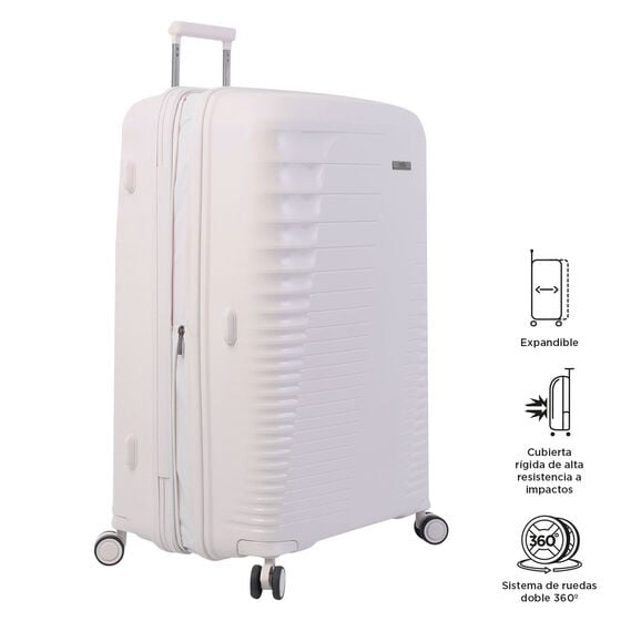 totto Maleta Traveler L - White Sand Última moda