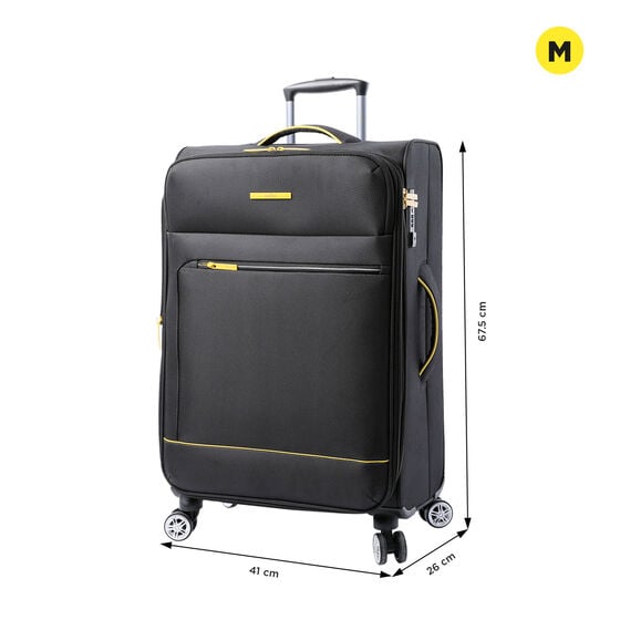 totto Maleta Liviana M - Negro Descuento por venta flash