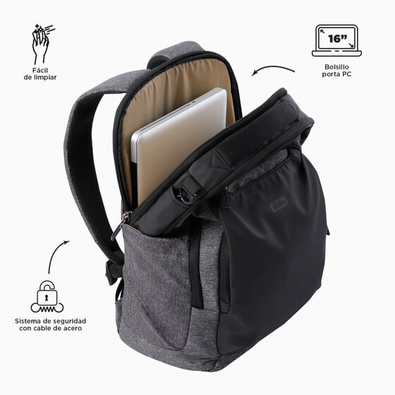 totto Mochila GTX 2.0 L - Charcoal Mix Ofertas especiales