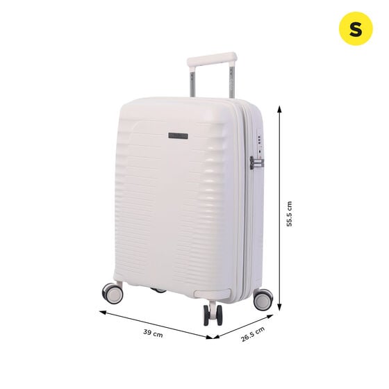 totto Maleta Traveler S - White Sand Rebajas de fin de temporada
