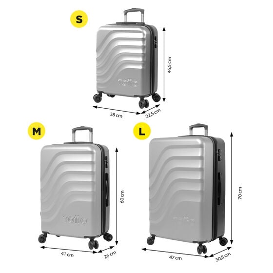 totto Juego de maletas Expandible Bazy+ - White Sand Rebajas de fábrica